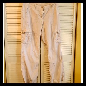 Light beige kakhi Ann Taylor loft cargo pants